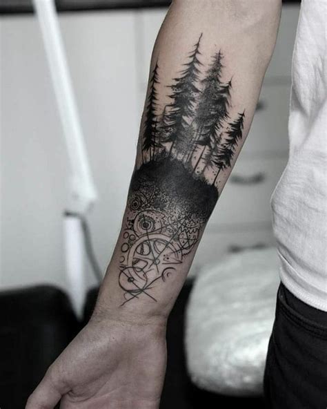 wald tattoo|Wald Tattoo: symbolische Bedeutung + attraktive .